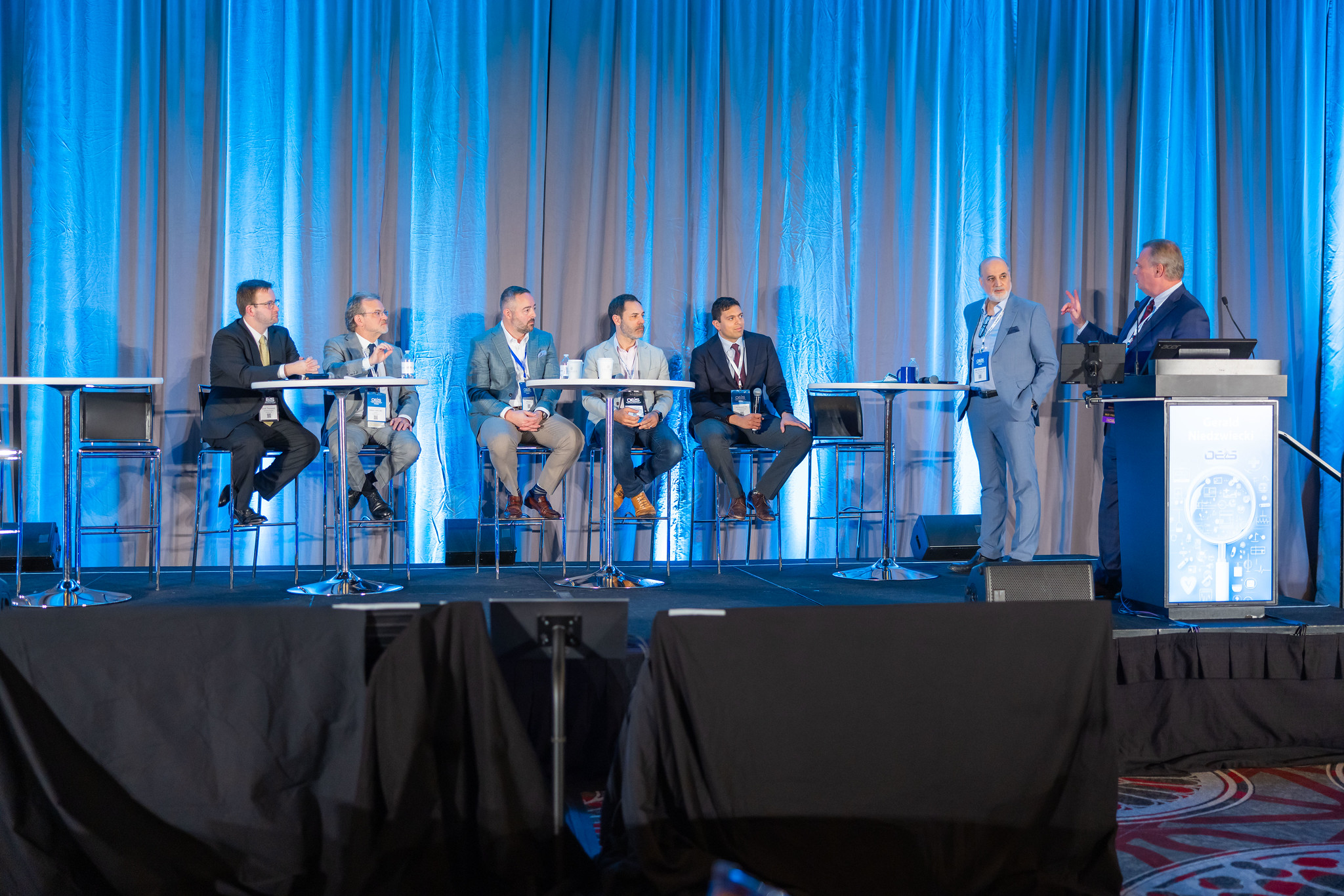 Physicians on a panel at the OEIS Annual Meeting